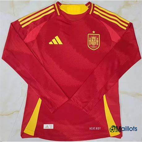 Grossiste Maillot football Espagne Domicile Manche Longue 2024-2025