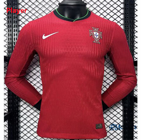 Grossiste Maillot football Portugal Player Domicile Manche Longue 2024-2025