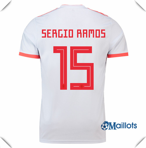 Maillot Nationale Espagne football Extérieur 15 Ramos 2018