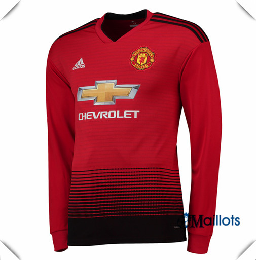Maillot Manchester United football Domicile Manche Longue 2018