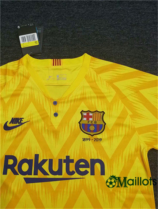 Thaïlande Maillot foot FC Barcelone 120th anniversary edition Jaune pas cher