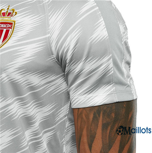 Thaïlande Maillot foot AS Monaco Entraînement Pré-Match Blanc 2018/2019 pas cher