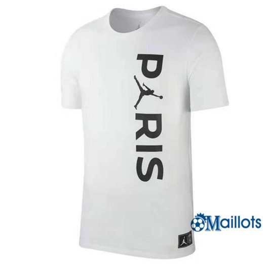 Maillot football PSG Jordan training Wordmark Blanc