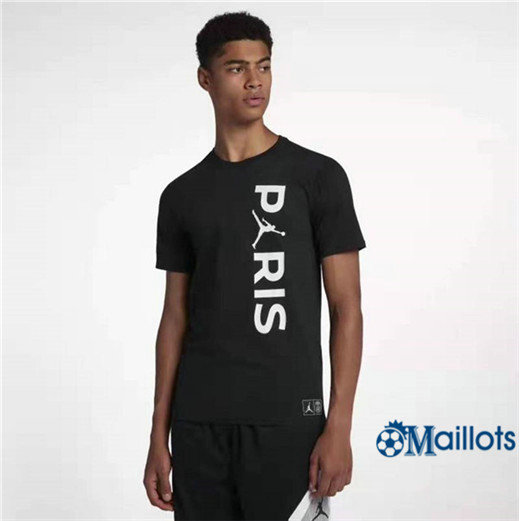 Maillot football PSG Jordan training WORDMARK Noir