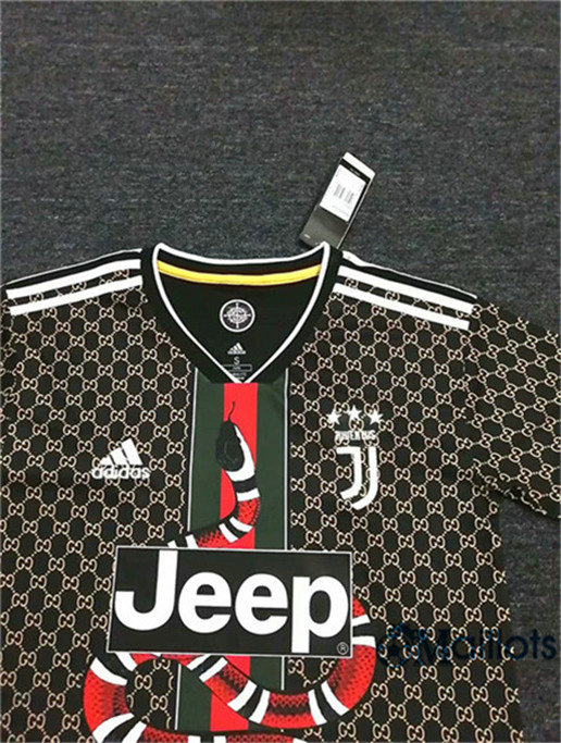 Thaïlande Maillot foot Juventus Serpent Version Noir 2019/2020 pas cher