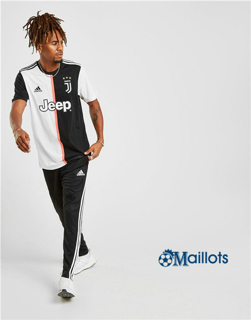 Maillot foot Juventus Domicile Blanc Noir 2019 2020