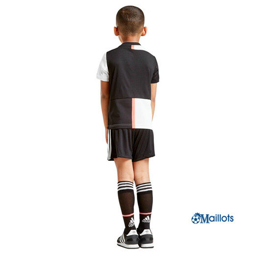 Acheter Ensemble Maillot foot Juventus Enfant Domicile Blanc Noir 2019 2020 Pas chèr