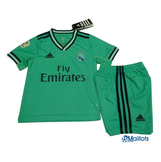 Ensemble Maillot foot Real Madrid Enfant Third Vert 2019 2020