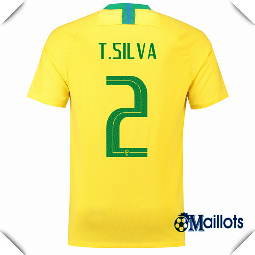 Maillot foot Bresil Domicile 2 T.Silva