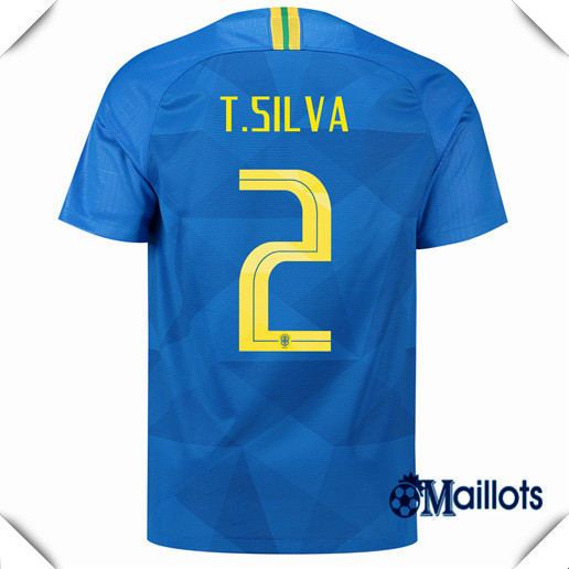 Maillot foot Bresil Extérieur 2 T.Silva