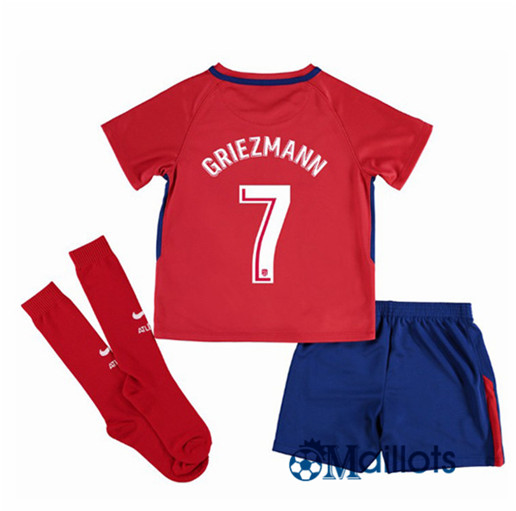 Ensemble foot Atletico Madrid Enfant Domicile Griezmann 2017 2018