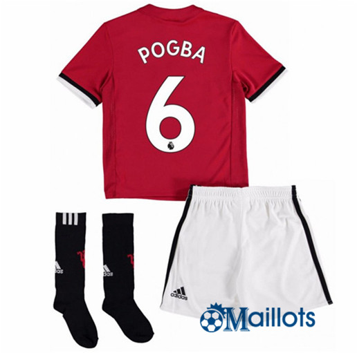 Ensemble foot Manchester United Enfant Domicile POGBA 2017 2018