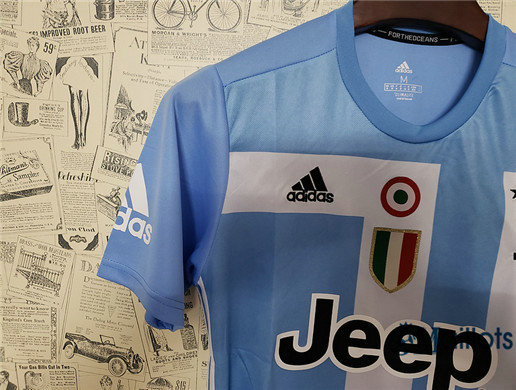 Maillot football Juventus Commémoratif J Bleu Clair 2018-2019