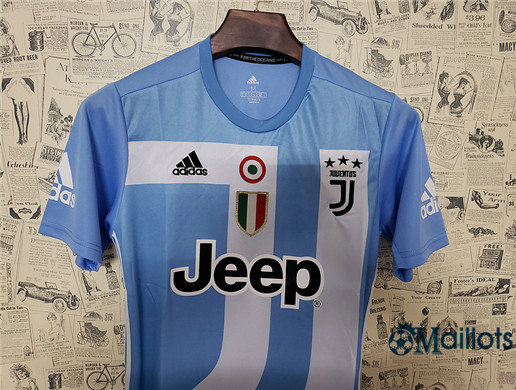 Maillot football Juventus Commémoratif J Bleu Clair 2018-2019 pas cher