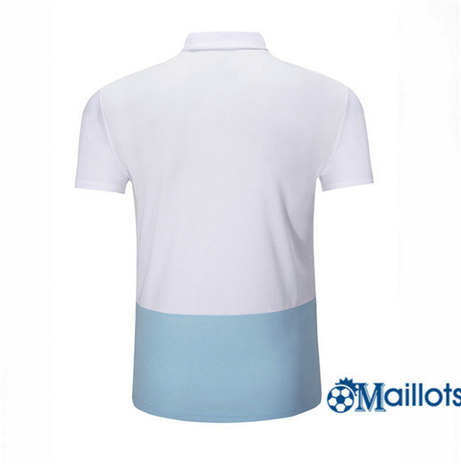 Maillot de football Polos Argentine Blanc Bleu 2018-2019 pas cher