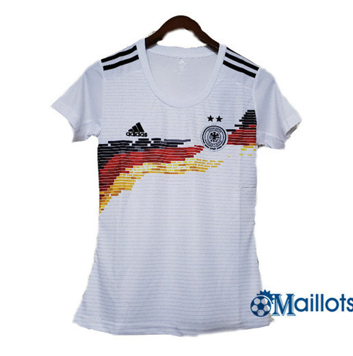 Maillot football Allemagne Femme Domicile Blanc 2019 2020