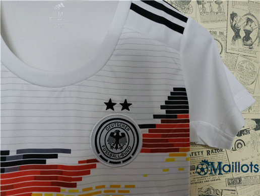 Maillot Allemagne Femme Domicile Blanc 2019 2020