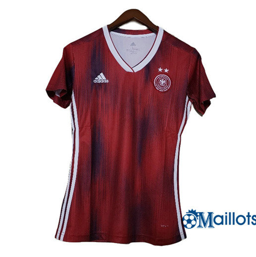 Maillot football Allemagne Femme Exterieur Rouge 2019 2020