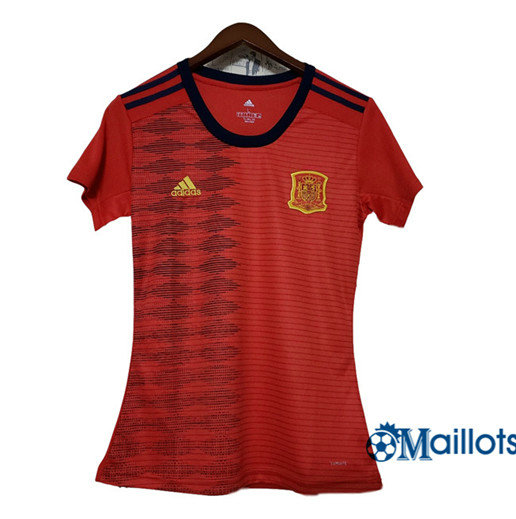 Maillot football Espagne Femme Domicile Rouge 2019 2020