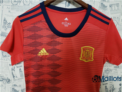 Maillot football Espagne Femme Domicile Rouge 2019 2020