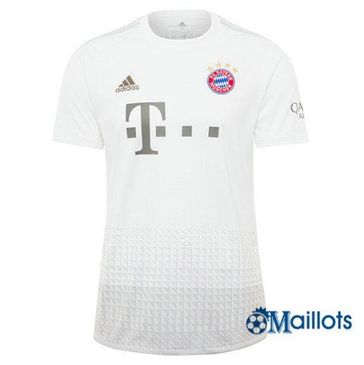 Grossiste Maillot de foot Bayern Munich Exterieur Blanc 2019 2020