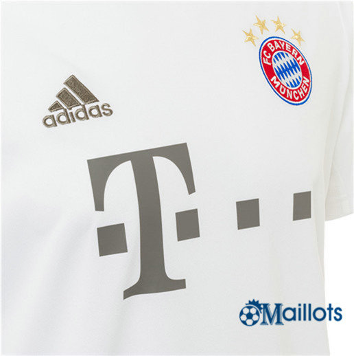 Vetement Maillot Foot Bayern Munich Exterieur Blanc 2019