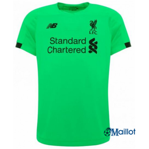 Grossiste Maillot de foot Liverpool Gardien de but Vert 2019 2020
