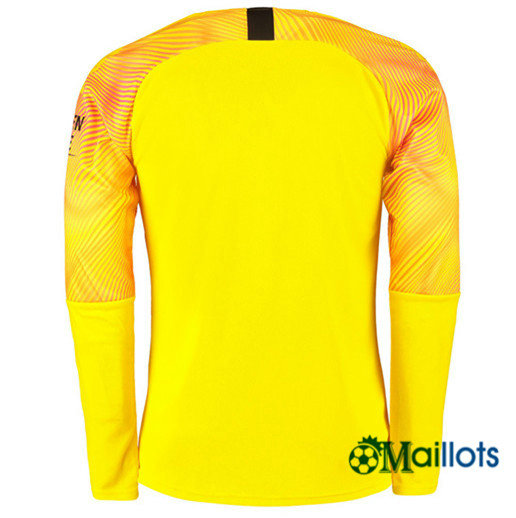 Vetement Maillot Foot Manchester City Third Gardien de but Manche Longue 2019-2020 thailande pas cher