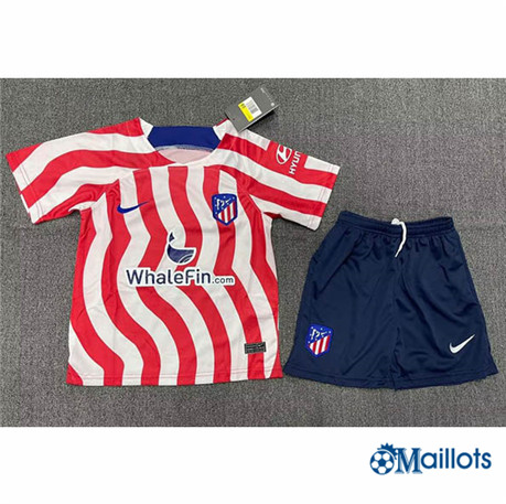 Grossiste omaillots Maillot Foot Atletico Madrid Enfant Domicile 2022-2023