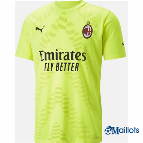 Grossiste omaillots Maillot Foot Milan AC Maillot Gardien de but Vert 2022-2023