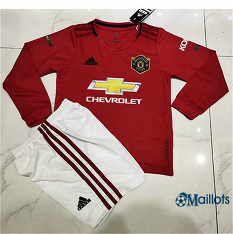 Maillot Foot Manchester United Ensemble Foot Enfant Domicile Manche Longue 2019 2020