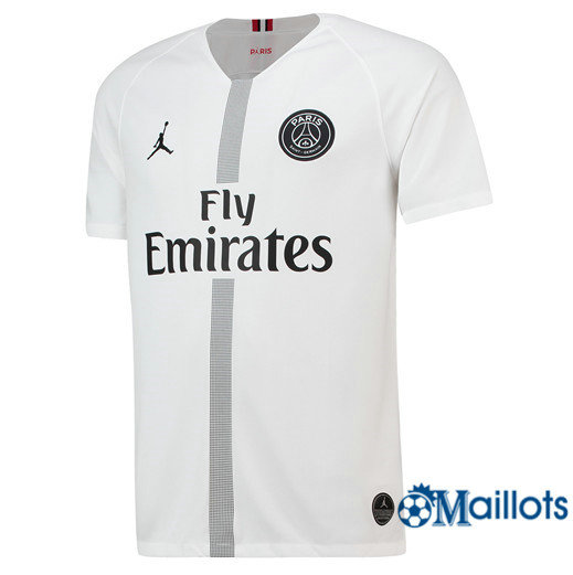 Maillots PSG Jordan Third Exterieur Blanc 2018/19