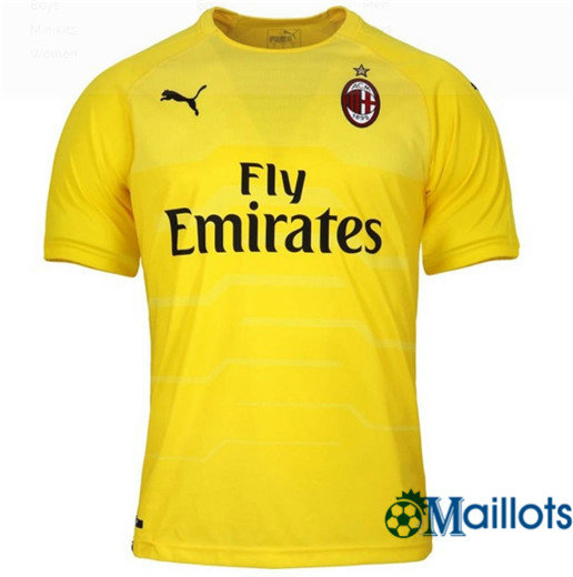 Maillot Football AC Milan Goalkeeper Jaune Domicile 2018 2019