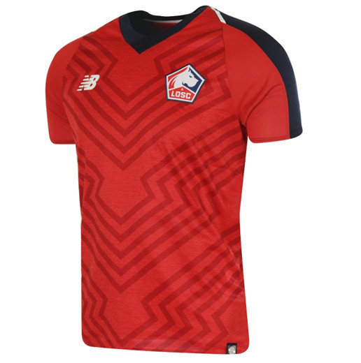 Maillot Football Lille OSC Rouge Domicile 2018 2019