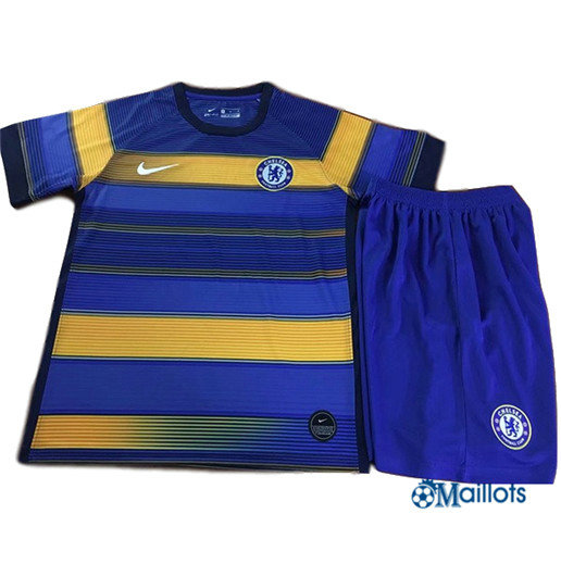 Grossiste Maillot de Foot Chelsea Enfant Entraînement 2019 2020 pas cher