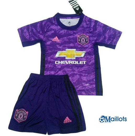 Maillot Foot Manchester United Gardien de but Pourpre 2019 2020