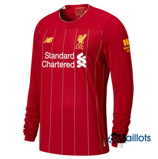 Maillot foot FC Liverpool Domicile Manche Longue 2019 2020