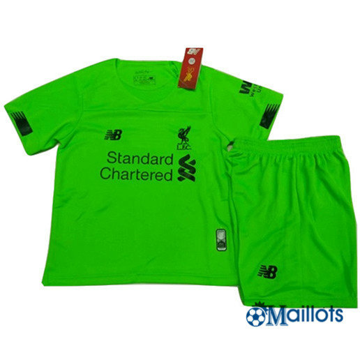 Ensemble Maillot foot FC Liverpool Enfant Vert 2019 2020