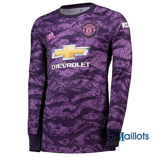 Maillot foot Manchester United Dardien De But Manche Longue Pourpre 2019 2020