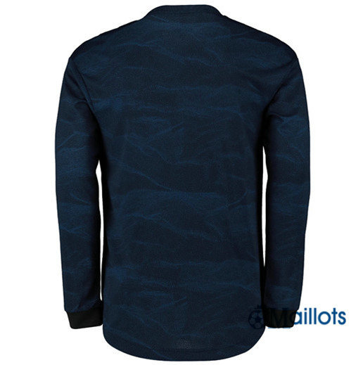 Omaillots: Maillot de football Real Madrid Exterieur Manche Longue 2019 2020 petit prix en ligne