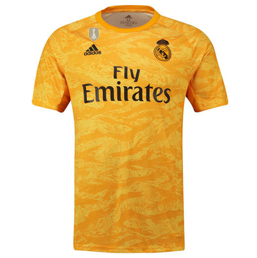Vetement Maillot sport football Real Madrid Dardien De But Jaune 2019 2020
