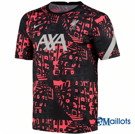 Grossiste Maillot Foot Liverpool training Dri-Fit Noir/Rouge