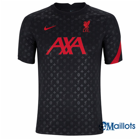 Grossiste Vetement de foot Liverpool pre-match training Noir 2020 2021