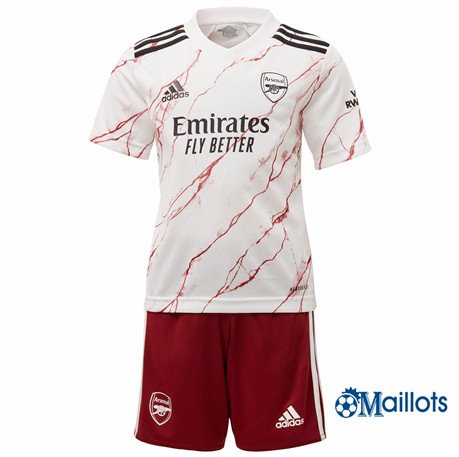 Grossiste Maillot foot Arsenal Enfant Exterieur 2020 2021