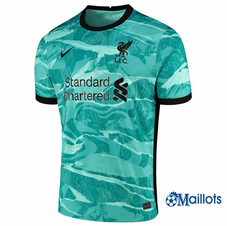Grossiste Maillot foot Liverpool Vert 2020 2021