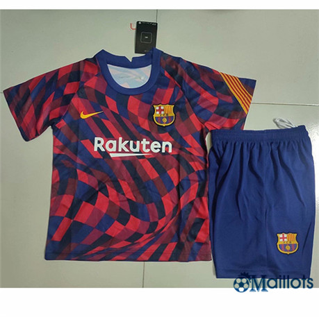 Ensemble Maillot football Barcelone Enfant training rouge 2020 2021