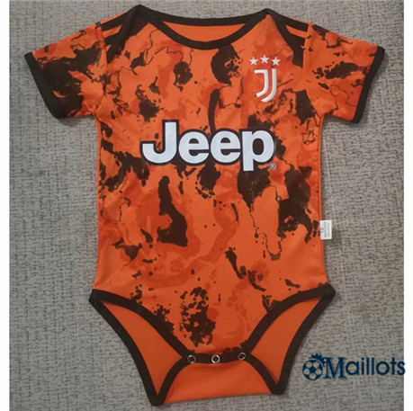 Ensemble Maillot football Juventus baby orange 2020 2021