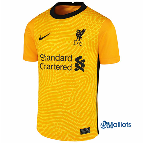 Maillot football Liverpool Jaune 2020 2021