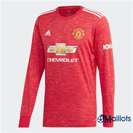 Maillot foot Manchester United Domicile Manche Longue 2020 2021