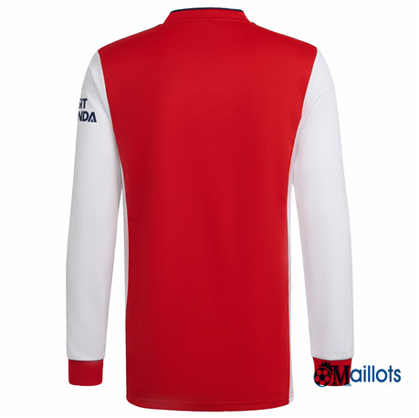 Grossiste Maillot Foot Arsenal Rouge Manche Longue 2021-2022